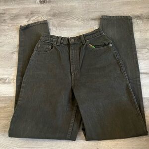 Green vintage Levi’s made in Canada mom jeans